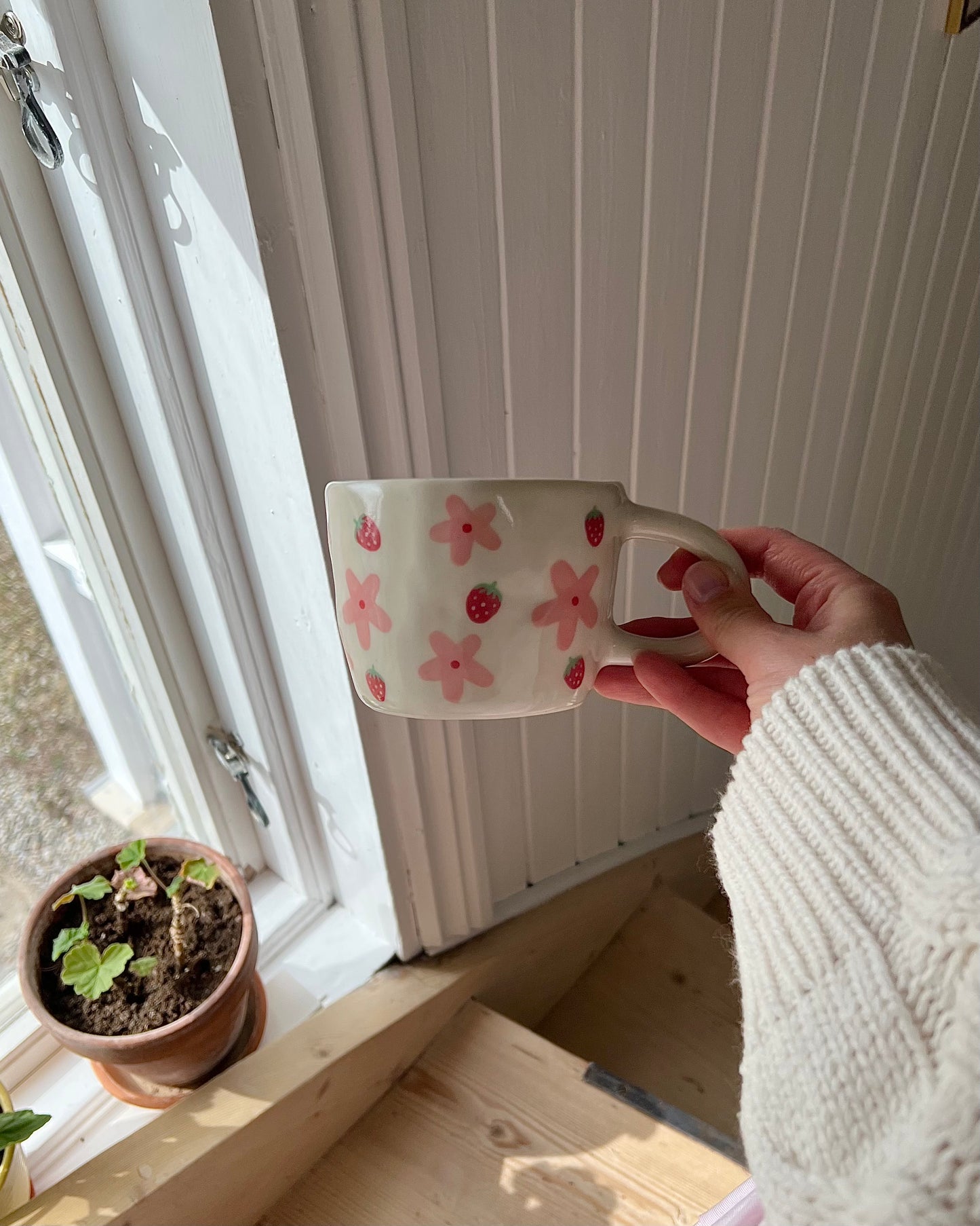 strawberry blush mug