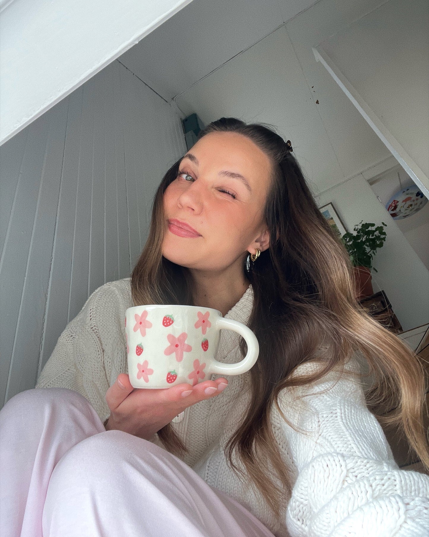 strawberry blush mug