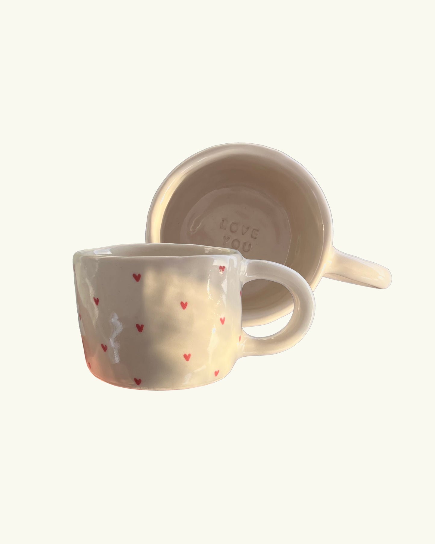 dear heart 'love you' mug