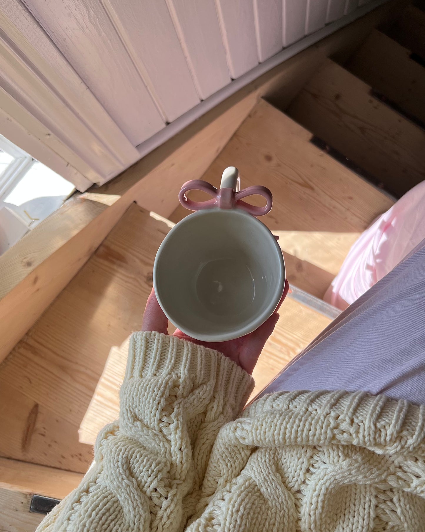 pink bow mug