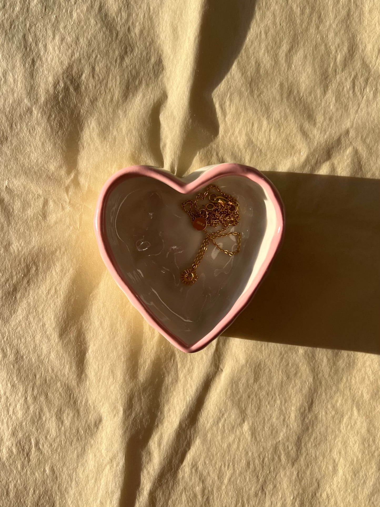 pinkie heart tray