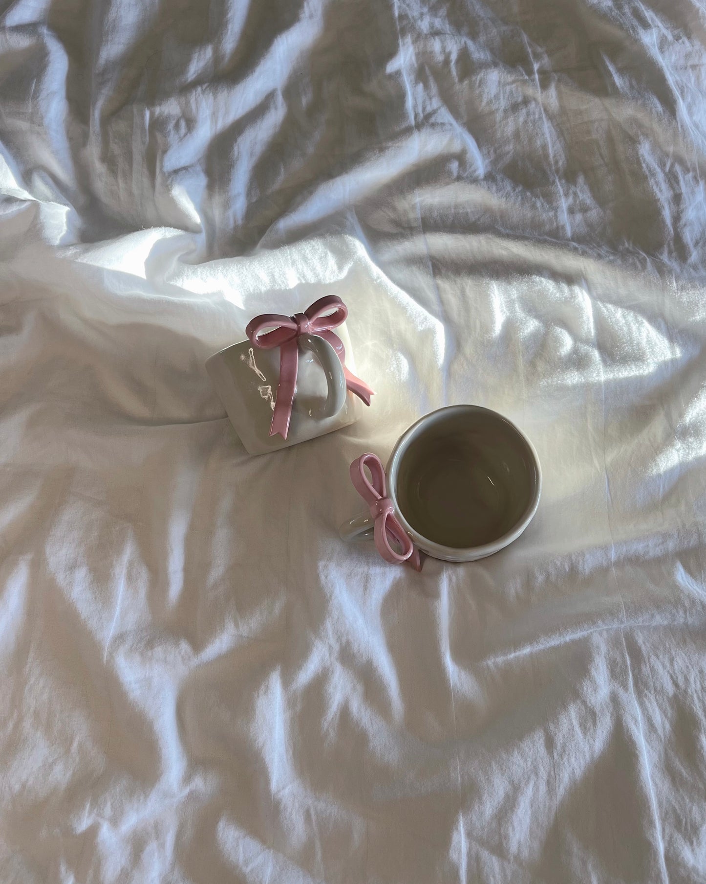 pink bow mug